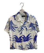 stussy (ステューシー) NOMA t.d. (ノーマティーディー) アロハシャツ ホワイト×ブルー サイズ:M