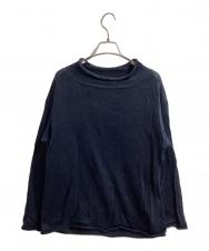 ISSEY MIYAKE (イッセイミヤケ) リネンニット / IM21KN022 ネイビー サイズ:2