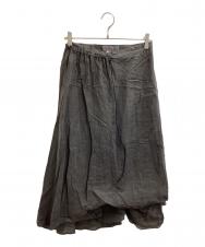 yohji yamamoto+Noir (ヨウジヤマモトプリュスノアール) スカートドッキングパンツ / NVP17-029 グレー サイズ:1