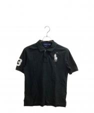 POLO RALPH LAUREN (ポロ・ラルフローレン) ビッグポニーポロシャツ ブラック サイズ:L