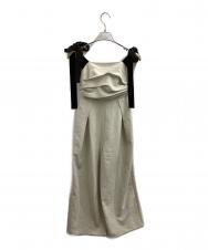 Andequal (アンドコール) ribbon shoulder combinaiso / A25SS009 ベージュ サイズ:S