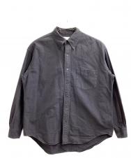 Graphpaper (グラフペーパー) Oxford L/S B.D Box Shirt / オックスフォード ボタンダウンシャツ グレー サイズ:1