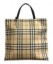 BURBERRY LONDON (バーバリーロンドン) ノヴァチェックトートバッグ アイボリー