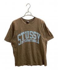 stussy (ステューシー) Stssy International Tee Pigment Dyed ブラウン サイズ:L