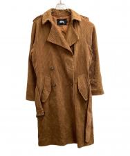 stussy (ステューシー) コーデュロイトレンチコート ブラウン サイズ:S
