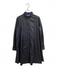 BLUE LABEL CRESTBRIDGE (ブルーレーベルクレストブリッジ) デニムシャツワンピース / 55j06-603-29 インディゴ サイズ:38