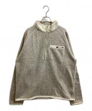 THE NORTH FACE (ザ ノース フェイス) M GORDON LYONS 1/4 ZIP PULLOVER グレー×アイボリー サイズ:L