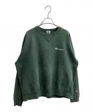 Champion (チャンピオン) 90's USA製 前V刺繍ロゴ スウェット グリーン サイズ:XXL