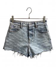ALEXANDER WANG (アレキサンダー・ワン) BITE high rise  デニムショートパンツ　/　4DC2204781 インディゴ サイズ:26