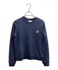 MAISON KITSUNE (メゾンキツネ) FOX HEAD PATCH SWEAT / フォックスヘッドパッチスウェット / LW00302KM0001 ネイビー サイズ:XS