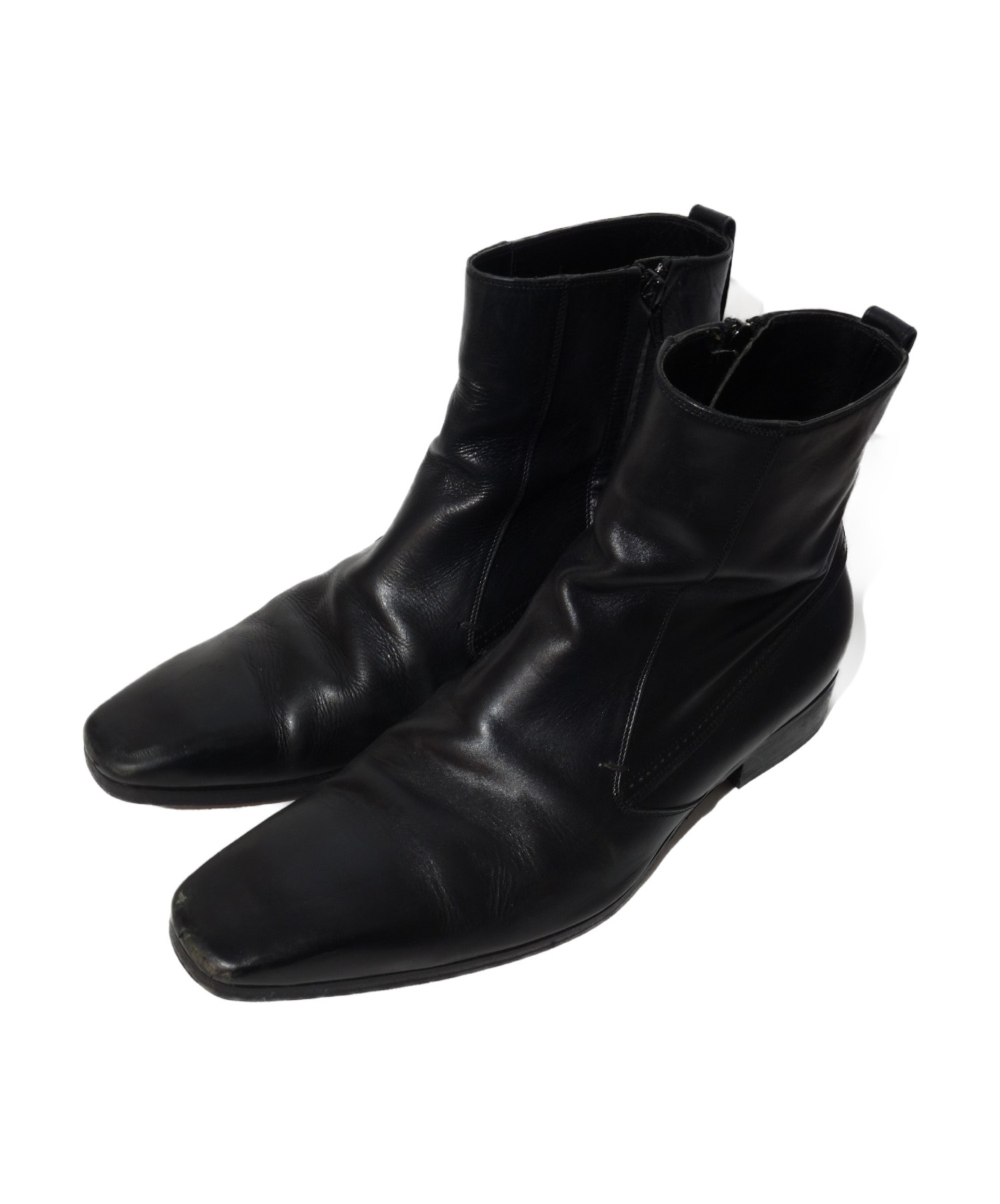 【中古・古着通販】Dior Homme (ディオール オム) サイドジップブーツ ブラック サイズ:7h｜ブランド・古着通販 トレファク公式