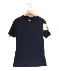 MONCLER GAMME BLEU (モンクレール ガム ブルー) MAGLIA T-SHIRT ワッペンロゴTシャツ ネイビー サイズ:XS