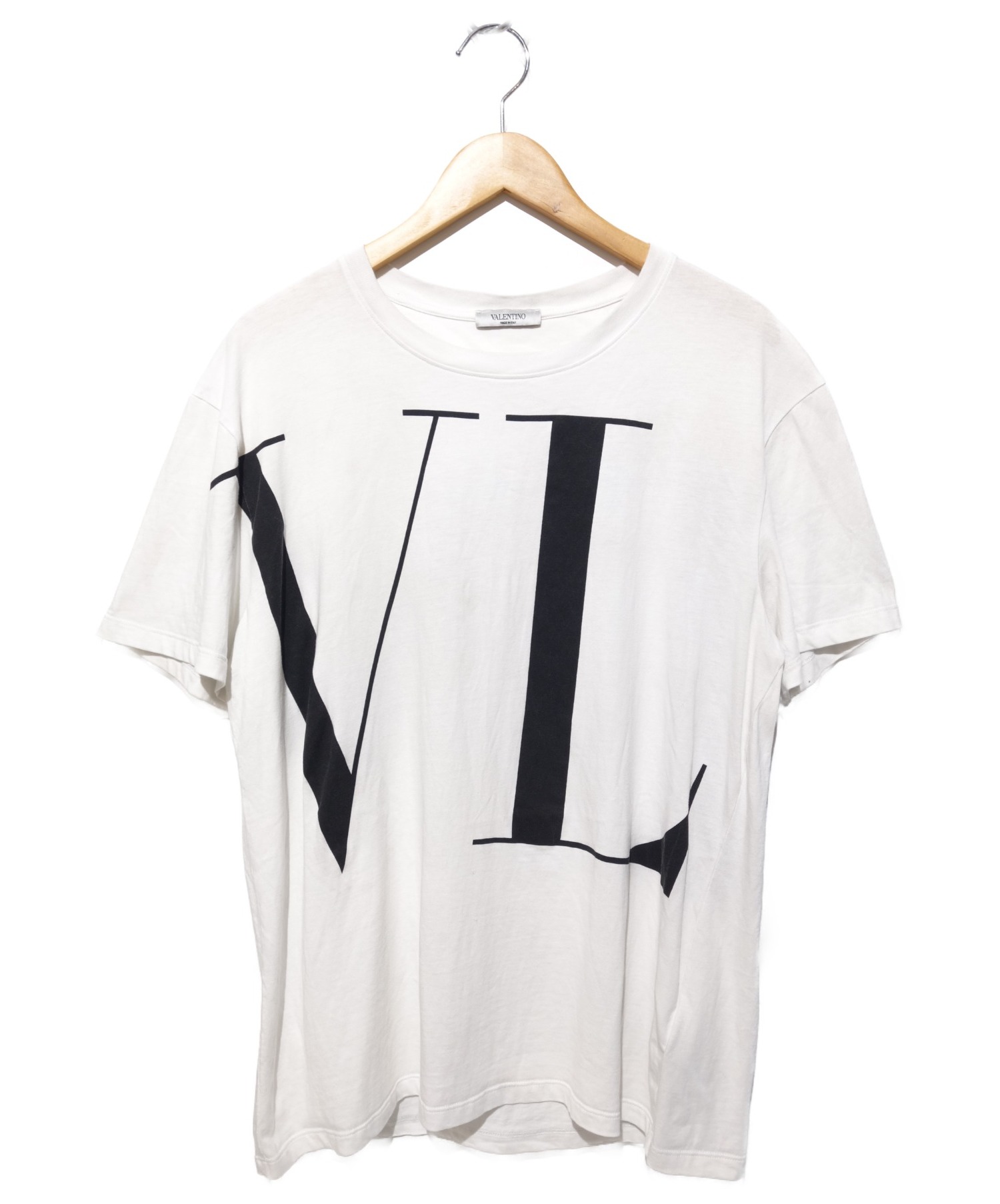 VALENTINO (バレンティノ) VLプリントTシャツ ホワイト サイズ:L