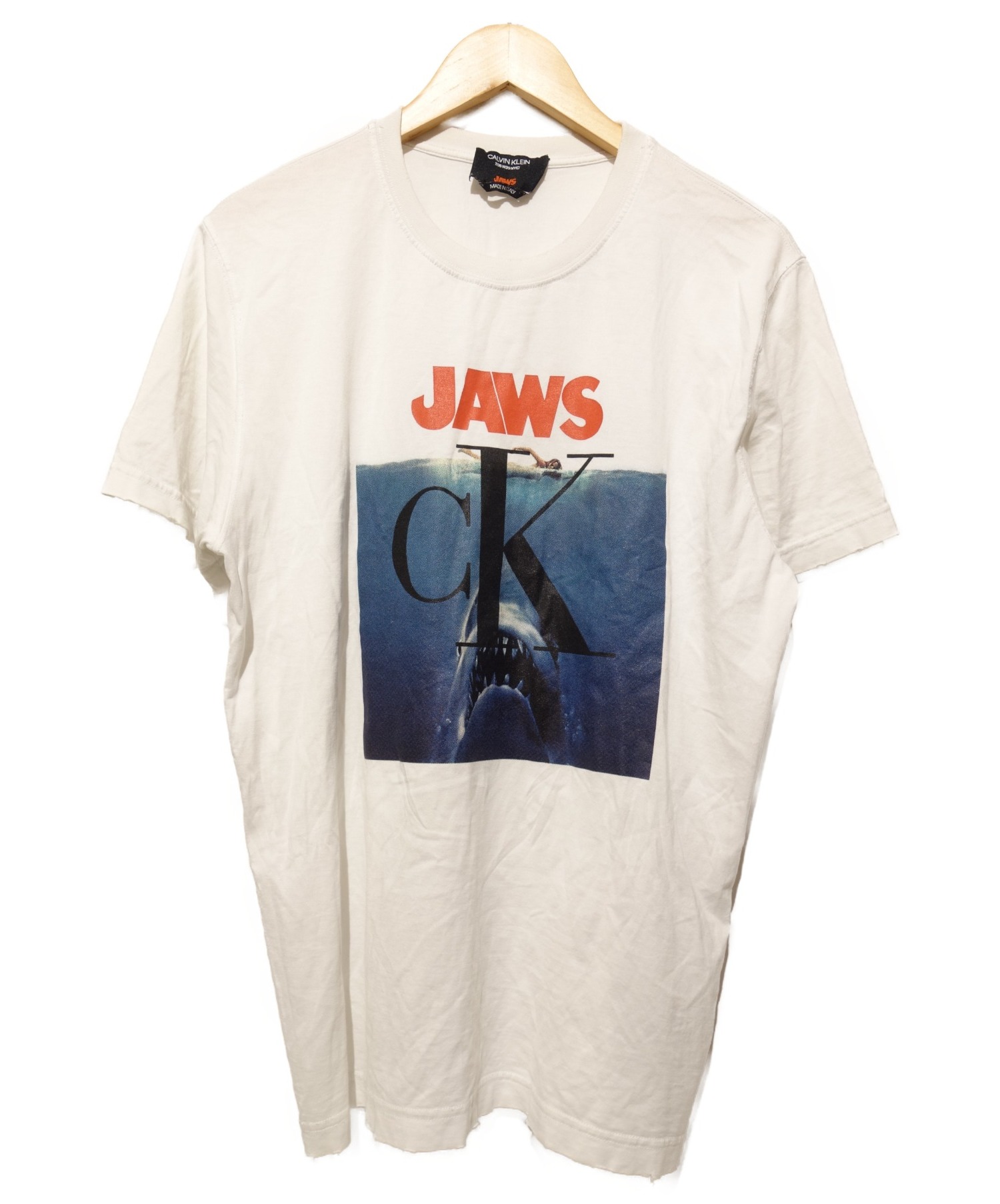 中古 古着通販 Calvin Klein カルバンクライン プリントtシャツ ホワイト サイズ S ブランド 古着通販 トレファク公式 Trefac Fashion