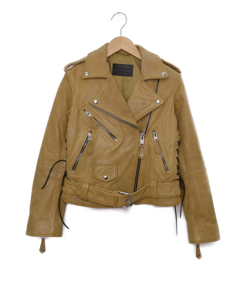 中古 古着通販 All Saints オールセインツ ダブルライダースジャケット ベージュ サイズ 32 ブランド 古着通販 トレファク公式 Trefac Fashion