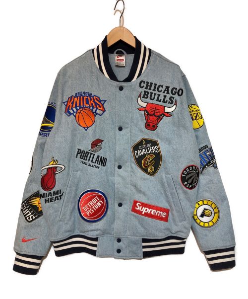 SUPREME×NIKE（シュプリーム×ナイキ）SUPREME×NIKE (シュプリーム×ナイキ) NBA Teams Warm-Up Jacket ブルー サイズ:Mの古着・服飾アイテム
