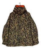 COLUMBIA BLACK LABELコロンビアブラックレーベル）の古着「JS別注 カモ柄中綿ハンティング コート ジャケット」｜ブラウン