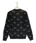 KENZO (ケンゾー) eye-jacquard sweater アイ ジャガード ニット ブラック サイズ:M：12800円