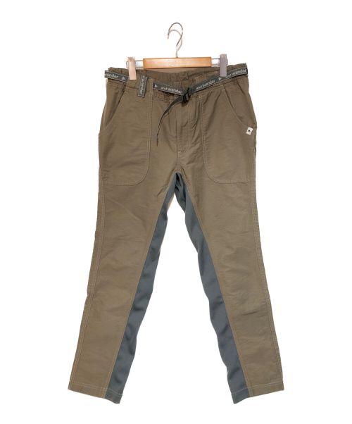 and wander（アンドワンダー）and wander (アンドワンダー) 60/40 cloth rib pants パンツ ブラウン サイズ:SIZE4の古着・服飾アイテム