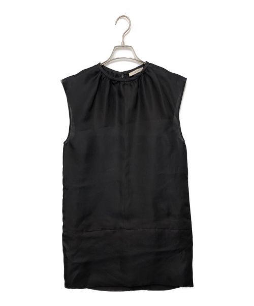 CELINE（セリーヌ）CELINE (セリーヌ) シルクオーガンジーワンピース ブラック サイズ:38の古着・服飾アイテム