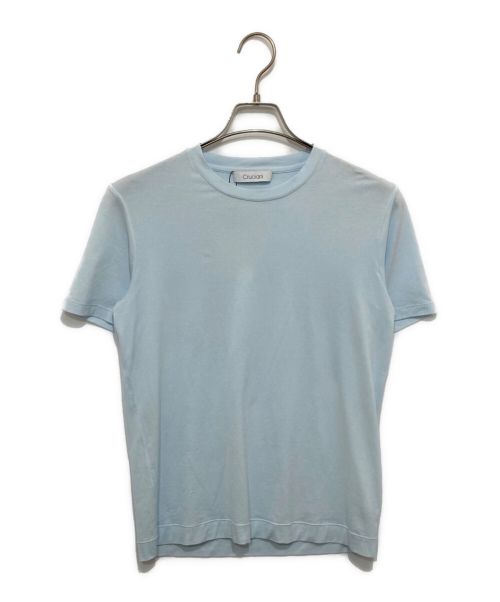 Cruciani（クルチアーニ）Cruciani (クルチアーニ) コットン クルーネック 半袖 Tシャツ ブルー サイズ:46の古着・服飾アイテム