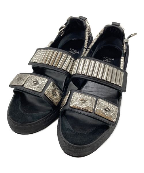 TOGA VIRILIS（トーガ ビリリース）TOGA VIRILIS (トーガ ビリリース) Metal sneaker sandals ブラック サイズ:42の古着・服飾アイテム