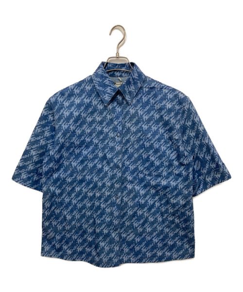 FENDI（フェンディ）FENDI (フェンディ) Monogram Shirt ブルー サイズ:36の古着・服飾アイテム