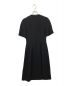 BURBERRY LONDON (バーバリー ロンドン) Silk wool blend half sleeves dress ブラック サイズ:2：22800円