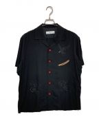 TOGA VIRILISトーガ ビリリース）の古着「オープンカラーシャツ」｜ブラック