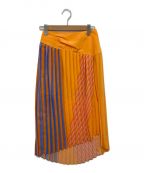 AKIRA NAKAアキラナカ）の古着「プリーツスカート」｜オレンジ