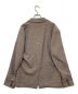 soerte (ソエルテ) Single breasted design tack tailored jacket ブラウン サイズ:3：6000円