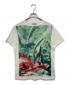 VALENTINOヴァレンティノ）の古着「Dragons Garden プリントTシャツ」｜ホワイト