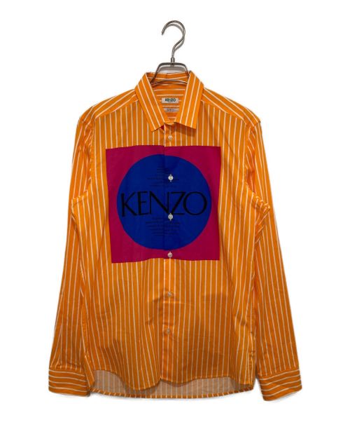 KENZO（ケンゾー）KENZO (ケンゾー) ストライプシャツ オレンジ サイズ:15/38の古着・服飾アイテム