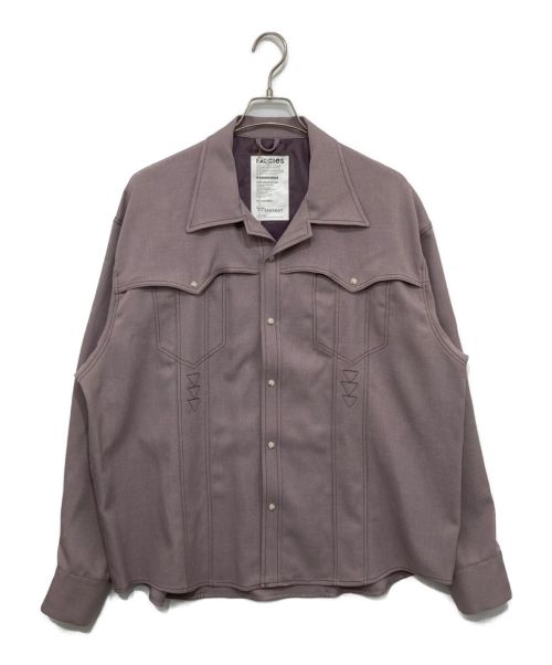 FACCIES（ファッチーズ）FACCIES (ファッチーズ) ツイルシャツジャケット パープル サイズ:1 未使用品の古着・服飾アイテム