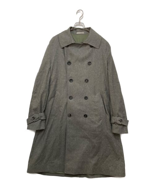0909（ゼロナインゼロナイン）0909 (ゼロナインゼロナイン) オーバーコート グレー サイズ:XLの古着・服飾アイテム
