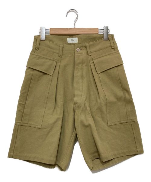 HERILL（ヘリル）HERILL (ヘリル) HL Denim Cargo Shorts ベージュ サイズ:Ｓの古着・服飾アイテム