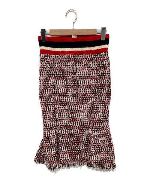 MARNI（マルニ）MARNI (マルニ) ツイードスカート レッド サイズ:36の古着・服飾アイテム