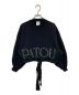 patou（パトゥ）の古着「ロゴショートスウェット」｜ブラック