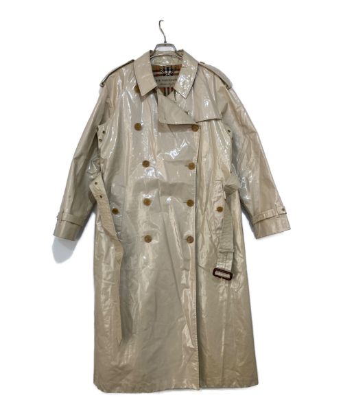 BURBERRY（バーバリー）BURBERRY (バーバリー) エナメル/PVCトレンチコート ベージュ サイズ:UK8の古着・服飾アイテム