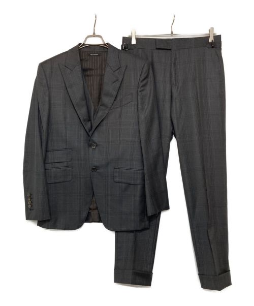 TOM FORD（トムフォード）TOM FORD (トムフォード) ピークドラペル3ピーススーツ グレー サイズ:46の古着・服飾アイテム