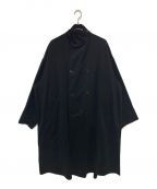 gabriela coll garmentsガブリエラコールガーメンツ）の古着「NO.65 LORO PIANA WOOL OVERSIZED COAT」｜ブラック