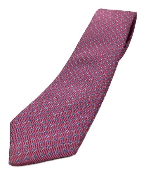 HERMES（エルメス）HERMES (エルメス) ファソネH ネクタイ ピンク サイズ:表記なしの古着・服飾アイテム