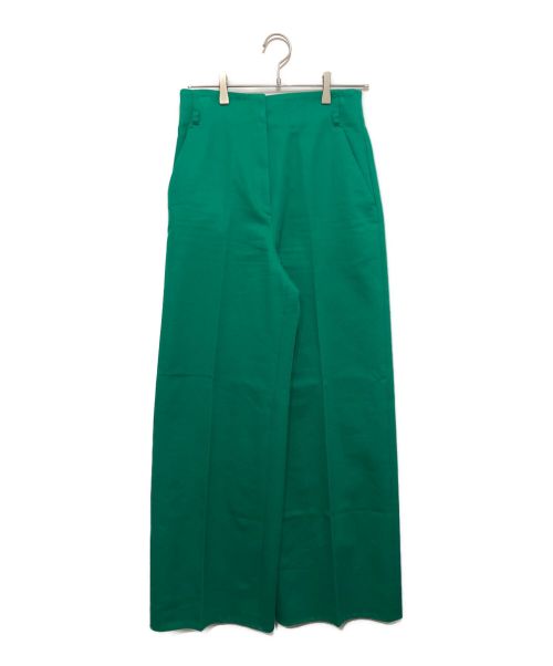 CYCLAS（シクラス）CYCLAS (シクラス) ハイウエストワイドパンツ グリーン サイズ:36の古着・服飾アイテム