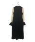 Mame Kurogouchi (マメクロゴウチ) フラワーモチーフシフォンスリーブドレス ブラック サイズ:1：64800円