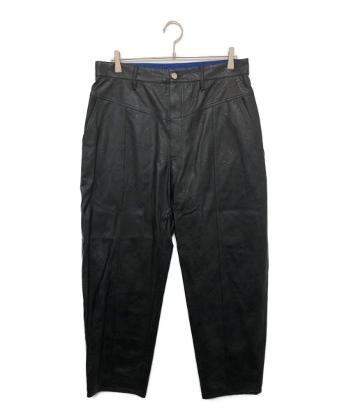 KOCHE（コシェ）KOCHE (コシェ) エコレザーワイドパンツ ブラック サイズ:50の古着・服飾アイテム