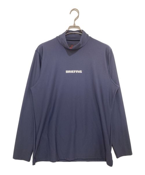 BRIEFING（ブリーフィング）BRIEFING (ブリーフィング) ハイネック ストレッチロングスリーブシャツ ネイビー サイズ:XLの古着・服飾アイテム