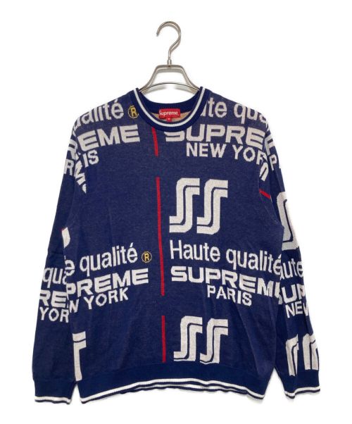 SUPREME（シュプリーム）Supreme (シュプリーム) Qualite Sweater ネイビー サイズ:Mの古着・服飾アイテム
