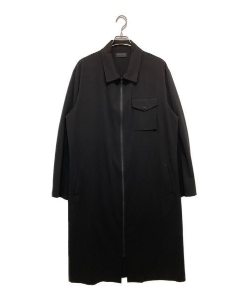 s'yte（サイト）s'yte (サイト) Rayon Gabardine Stretc Zipper Dress Coat ブラック サイズ:3の古着・服飾アイテム