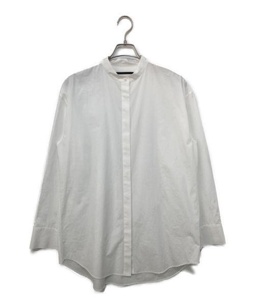 AP STUDIO（エーピーストゥディオ）AP STUDIO (エーピーストゥディオ) スタンドカラーコットンロングシャツ ホワイト サイズ:FREEの古着・服飾アイテム