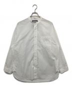 MAISON SPECIALメゾンスペシャル）の古着「Prime-Over Band Collar Shirt」｜ホワイト